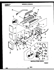13 - Ice Maker And Installation Parts parts for Frigidaire Refrigerator MRS22WRAW1 from AppliancePartsPros.com
