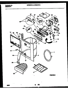 10 - Ice Door, Dispenser And Water Tanks parts for Frigidaire Refrigerator MRS24WHAD0 from AppliancePartsPros.com