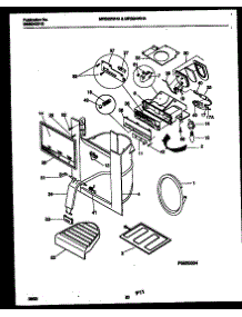 11 - Ice Door, Dispenser And Water Tanks parts for Frigidaire Refrigerator MRS24WHAD0 from AppliancePartsPros.com