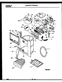 10 - Ice Door, Dispenser And Water Tanks parts for Frigidaire Refrigerator MRS24WHBW0 from AppliancePartsPros.com