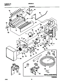 10 - Ice Maker parts for Frigidaire Refrigerator MRS26LGJB1 from AppliancePartsPros.com