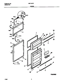 02 - Do0rs parts for Frigidaire Refrigerator MRT15CSEY4 from AppliancePartsPros.com