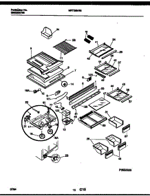 06 - Shelves And Supports parts for Frigidaire Refrigerator MRT26NNBY0 from AppliancePartsPros.com