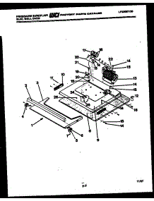 07 - Vent Fan Motor Assembly parts for Frigidaire Oven RBUGCF95EW from AppliancePartsPros.com