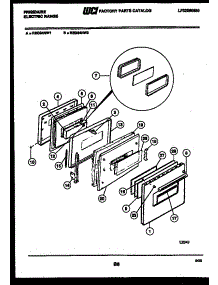 05 - Door Parts parts for Frigidaire Range REG34NW2 from AppliancePartsPros.com