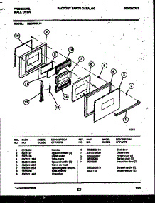 03 - Door Parts parts for Frigidaire Oven REG78WL3 from AppliancePartsPros.com