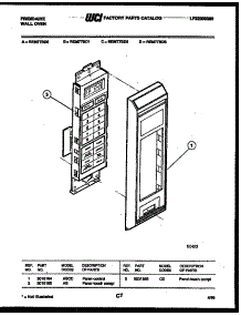 06 - Control Panel parts for Frigidaire Oven REM77BDB1 from AppliancePartsPros.com