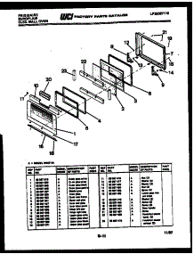 07 - Door Parts parts for Frigidaire Oven RGCF94EW from AppliancePartsPros.com