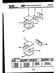 08 - Insulation Assembly parts for Frigidaire Oven RGCF94EW from AppliancePartsPros.com