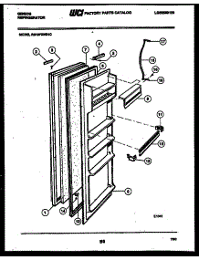 03 - Refrigerator Door Parts parts for Frigidaire Refrigerator RS19F3WS1C from AppliancePartsPros.com