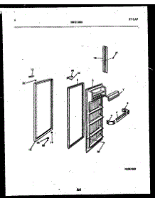 03 - Refrigerator Door Parts parts for Frigidaire Refrigerator RS19F3WX1C from AppliancePartsPros.com