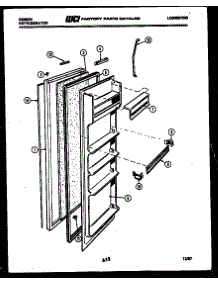 03 - Refrigerator Door Parts parts for Frigidaire Refrigerator RS19F6WS1A from AppliancePartsPros.com