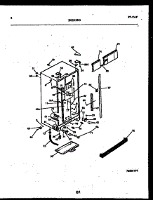 05 - Cabinet Parts parts for Frigidaire Refrigerator RS227MCW2 from AppliancePartsPros.com