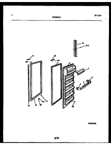 03 - Refrigerator Door Parts parts for Frigidaire Refrigerator RS22F5DX1A from AppliancePartsPros.com