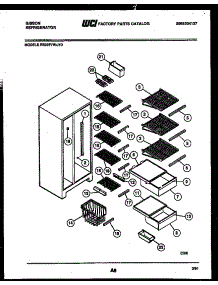 07 - Shelves And Support parts for Frigidaire Refrigerator RS22F7WU1D from AppliancePartsPros.com