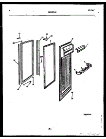 03 - Refrigerator Door Parts parts for Frigidaire Refrigerator RS22F8DX1B from AppliancePartsPros.com