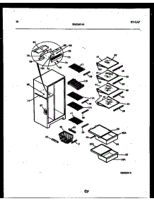 06 - Shelves And Supports parts for Frigidaire Refrigerator RS22F8WX1A from AppliancePartsPros.com