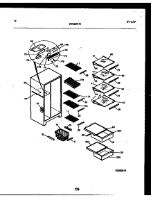 07 - Shelves And Supports parts for Frigidaire Refrigerator RS22F8WX1A from AppliancePartsPros.com