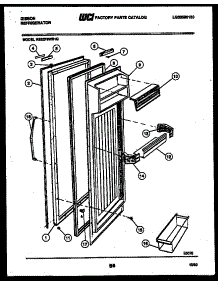 03 - Refrigerator Door Parts parts for Frigidaire Refrigerator RS22F9WS1G from AppliancePartsPros.com