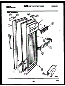 03 - Refrigerator Door Parts parts for Frigidaire Refrigerator RS22F9WS1H from AppliancePartsPros.com