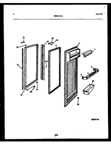 03 - Refrigerator Door Parts parts for Frigidaire Refrigerator RS22F9WX1B from AppliancePartsPros.com