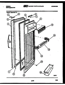 03 - Refrigerator Door Parts parts for Frigidaire Refrigerator RS24F9WT1E from AppliancePartsPros.com