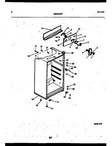 04 - Cabinet Parts parts for Frigidaire Refrigerator RT143NCDC from AppliancePartsPros.com