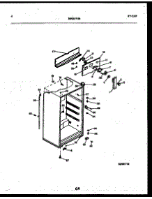 04 - Cabinet Parts parts for Frigidaire Refrigerator RT171NCW1 from AppliancePartsPros.com