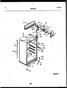 04 - Cabinet Parts parts for Frigidaire Refrigerator RT173MLW1 from AppliancePartsPros.com