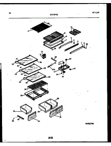 06 - Shelves And Supports parts for Frigidaire Refrigerator RT17F7WX4C from AppliancePartsPros.com
