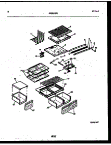 06 - Shelves And Supports parts for Frigidaire Refrigerator RT185NLW0 from AppliancePartsPros.com