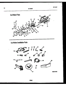 08 - Ice Maker And Installation Parts parts for Frigidaire Refrigerator RT195SCW0 from AppliancePartsPros.com