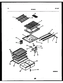 06 - Shelves And Supports parts for Frigidaire Refrigerator RT19F3YX3A from AppliancePartsPros.com