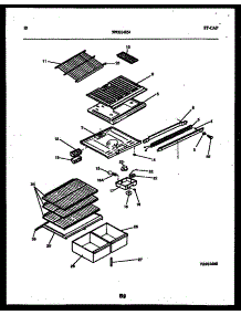 06 - Shelves And Supports parts for Frigidaire Refrigerator RT19F3YX3B from AppliancePartsPros.com