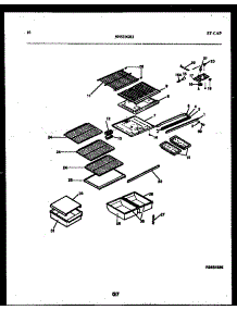 06 - Shelves And Supports parts for Frigidaire Refrigerator RT19F5WX3B from AppliancePartsPros.com