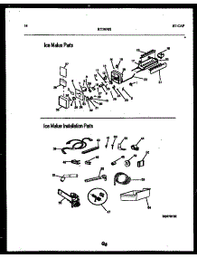 08 - Ice Maker / Installation parts for Frigidaire Refrigerator RT19F8WX3A from AppliancePartsPros.com
