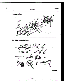 08 - Ice Maker / Installation parts for Frigidaire Refrigerator RT19F8WX3C from AppliancePartsPros.com