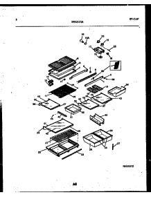 05 - Shelves And Supports parts for Frigidaire Refrigerator RT19F9DX3B from AppliancePartsPros.com