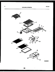05 - Shelves And Supports parts for Frigidaire Refrigerator RTG215NCW1 from AppliancePartsPros.com
