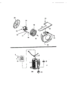 04 - Air Handling Parts, Compressor parts for Frigidaire Air Conditioner SH205C1QA from AppliancePartsPros.com