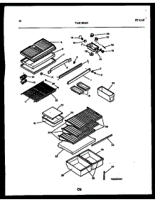 06 - Shelves And Supports parts for Frigidaire Refrigerator TAK190GN2W from AppliancePartsPros.com