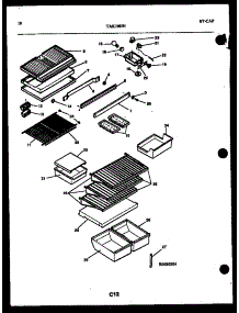 06 - Shelves And Support parts for Frigidaire Refrigerator TAK190JN0D from AppliancePartsPros.com