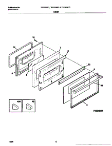 05 - Door parts for Frigidaire Range TEF322SCDB from AppliancePartsPros.com