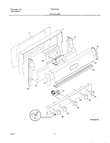 03 - Backguard parts for Tappan Range TGF324BHWD from AppliancePartsPros.com