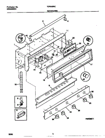 03 - Backguard parts for Frigidaire Range TGF645WCW3 from AppliancePartsPros.com
