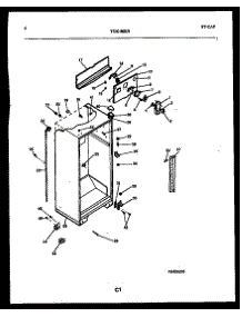 04 - Cabinet Parts parts for Frigidaire Refrigerator TGK180EN4W from AppliancePartsPros.com