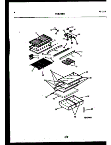 05 - Shelves And Support parts for Frigidaire Refrigerator TGK180EN4W from AppliancePartsPros.com