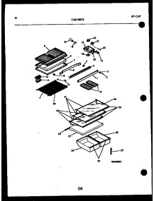 06 - Shelves And Support parts for Frigidaire Refrigerator TGK180EN4W from AppliancePartsPros.com
