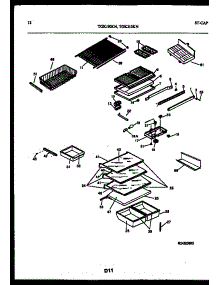 07 - Shelves And Supports parts for Frigidaire Refrigerator TGK210KN0W from AppliancePartsPros.com