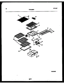 06 - Shelves And Supports parts for Frigidaire Refrigerator TPK160HN0D from AppliancePartsPros.com